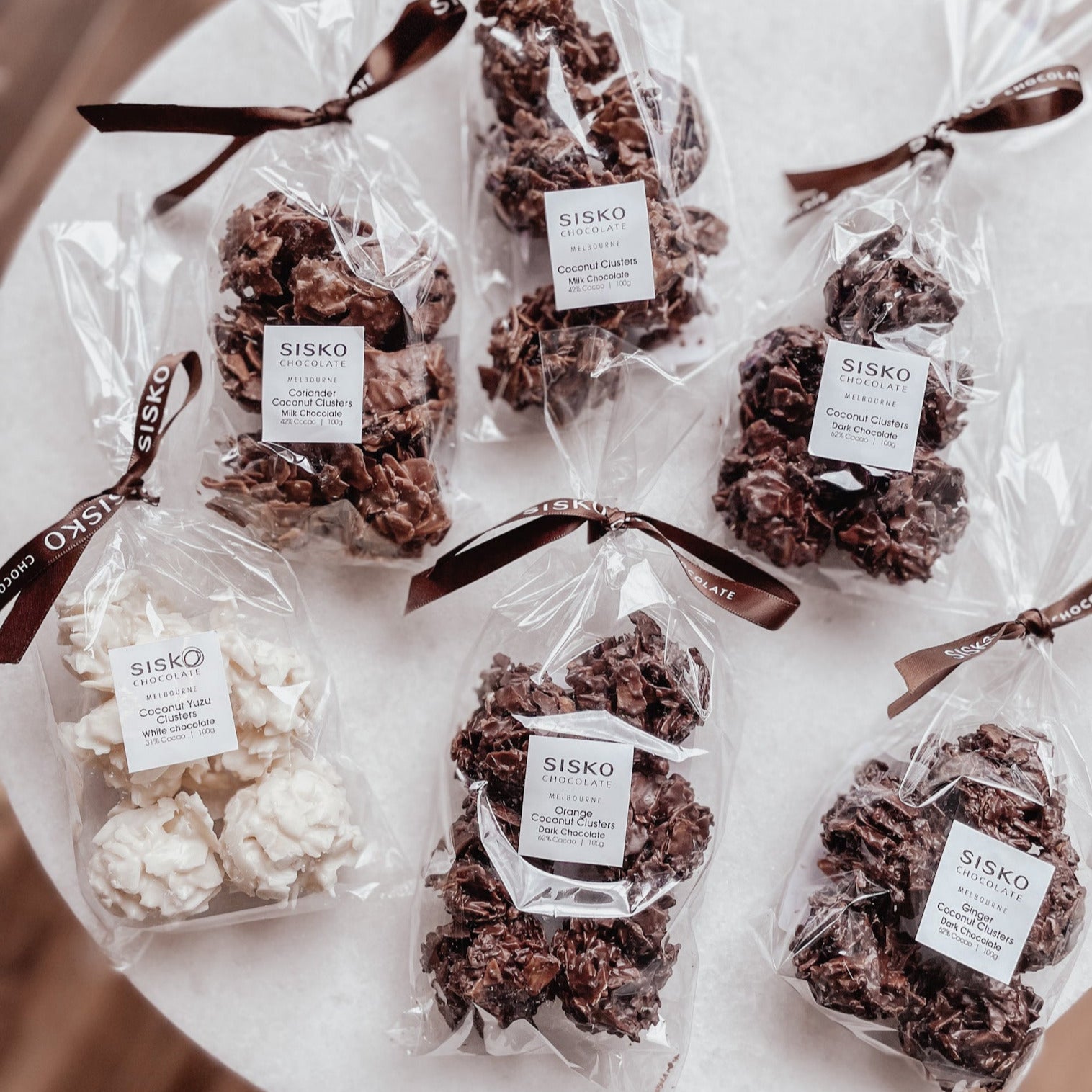 Coconut Clusters | Milk Chocolate | 42% cacao |  100g